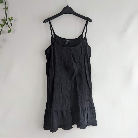 ByCORPUS | Black Gauze Drop-Waist Tank Dress Size XS - Picture 2 of 7